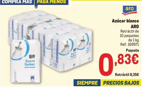 Oferta de Mas - Azúcar blanco por 0,83€ en Makro