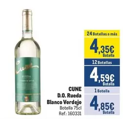 Oferta de Cune - D.o. Rueda Blanco Verdejo por 4,85€ en Makro