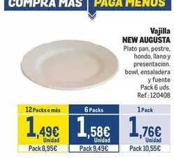 Oferta de As - Vajilla por 1,76€ en Makro