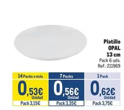 Oferta de Platillo Opal por 0,62€ en Makro