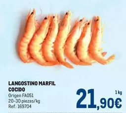 Oferta de Origen - Langostino Marfil Cocido por 21,9€ en Makro