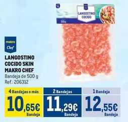 Oferta de Makro - Langostino Cocido Skin por 12,55€ en Makro