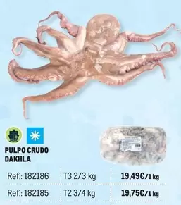 Oferta de Pulpo -  Crudo Dakhla por 19,49€ en Makro