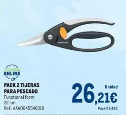 Oferta de Pack 2 Tijeras Para Pescado por 26,21€ en Makro