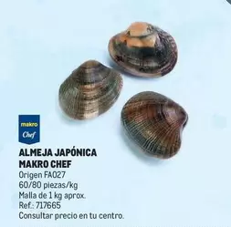 Oferta de Makro - Chef Almeja Japonica en Makro