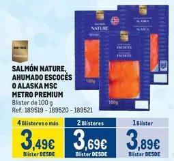 Oferta de Nature - Salmón , Ahumado Escoces O Alaska Msc por 3,89€ en Makro