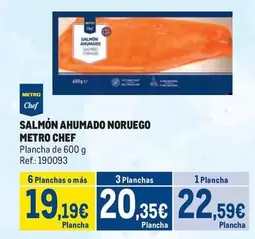 Oferta de Chef - Salmón Ahumado Noruego por 22,59€ en Makro