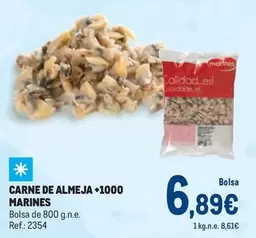 Oferta de Carne De Almeja +1000 Marines por 6,89€ en Makro