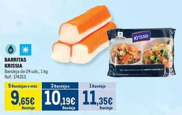 Oferta de Krissia - Barritas por 11,35€ en Makro