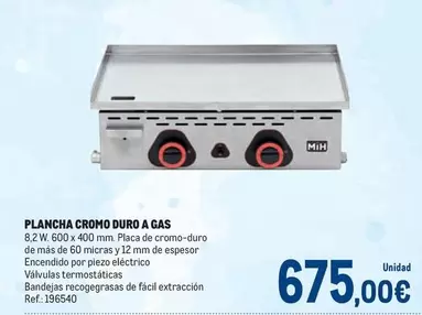 Oferta de Plancha Duro A Gas por 675€ en Makro