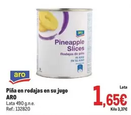 Oferta de Aro - Pina En Rodajas En Su Jugo por 1,65€ en Makro