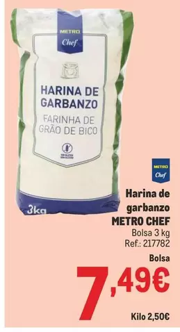 Oferta de Chef - Harina De Garbanzo por 7,49€ en Makro