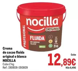 Oferta de Nocilla - Crema De Cacao Fluida Original O Blanca por 12,89€ en Makro