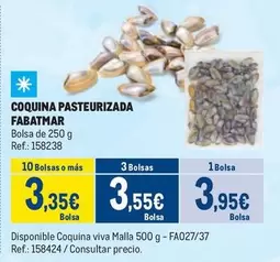 Oferta de Coquina Pasteurizada por 3,95€ en Makro