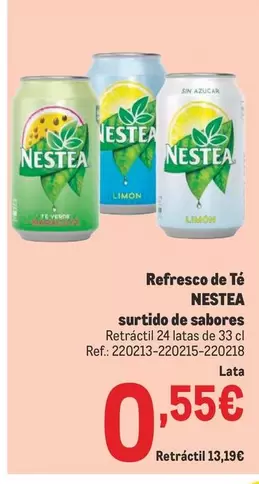 Oferta de Nestea - Refresco De Te Surtido De Sabores por 0,55€ en Makro