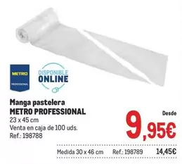 Oferta de Metro Professional - Manga Pastelera por 9,95€ en Makro