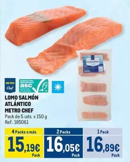 Oferta de Chef - Lomo Salmon Atlantico por 16,89€ en Makro