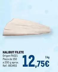 Oferta de Origen - Halibut Filete por 12,75€ en Makro