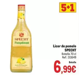 Oferta de Specht - Licor De Pomelo por 6,99€ en Makro