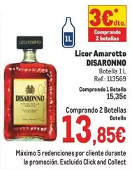 Oferta de Disaronno - Licor Amaretto por 13,85€ en Makro