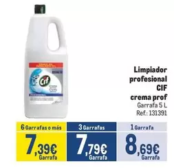 Oferta de Cif - Limpiador Profesional Crema Prof por 8,69€ en Makro