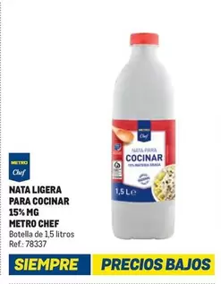 Oferta de Chef - Nata Ligera Para Cocinar 15% Mg en Makro