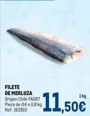 Oferta de Filete De Merluza por 11,5€ en Makro