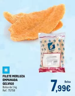 Oferta de Gelvigo - Filete Merluza Empanada por 7,99€ en Makro