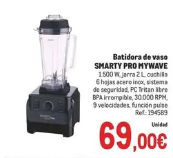 Oferta de Mywave - Batidora De Vaso Smarty Pro Mywave por 69€ en Makro