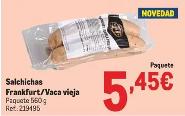 Oferta de Salchichas Frankfurt/vaca Vieja por 5,45€ en Makro