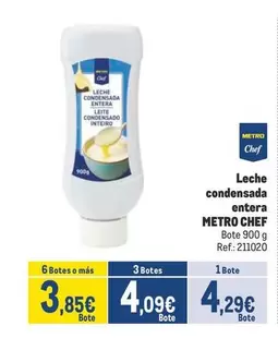 Oferta de Chef - Leche Condensada Entera por 4,29€ en Makro