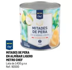 Oferta de Chef - Mitades De Pera En Almíbar Ligero en Makro