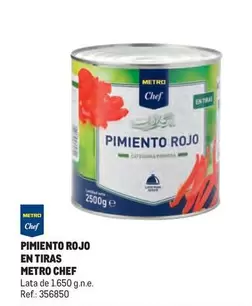 Oferta de Chef - Pimiento Rojo En Tiras en Makro