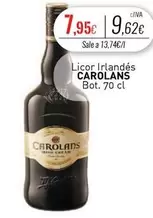 Oferta de Licor Irlandes por 7,95€ en Cuevas Cash