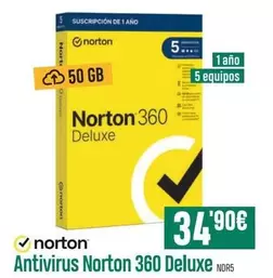 Oferta de Norton - Antivirus  360 Deluxe por 34,9€ en PCBox