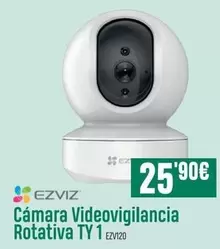 Oferta de Ezviz - Cámara Videovigilancia Rotativa TY 1 por 25,9€ en PCBox