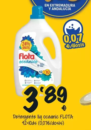 Oferta de Flota - Detergente Liq Oceanci por 3,89€ en Cash Fresh