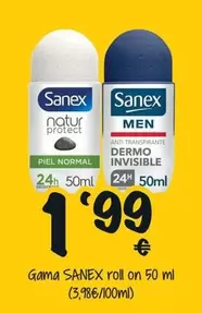 Oferta de Sanex - Gama Roll On por 1,99€ en Cash Fresh