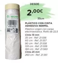 Oferta de Plástico Con Cinta Adhesiva Nerpel por 2€ en Coferdroza