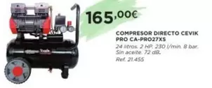 Oferta de Cevik - Compresor Directo Pro  por 165€ en Coferdroza