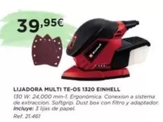 Oferta de Einhell - Lijadora Multi Te-os 1320 por 39,95€ en Coferdroza