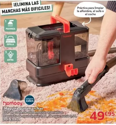 Oferta de Maquina Quitamanchas por 49,95€ en GiFi