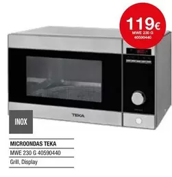 Oferta de Teka - Microondas Mwe 230 G por 119€ en Milar