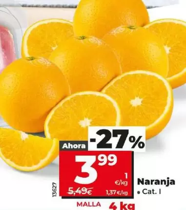 Oferta de Naranja por 3,99€ en Dia