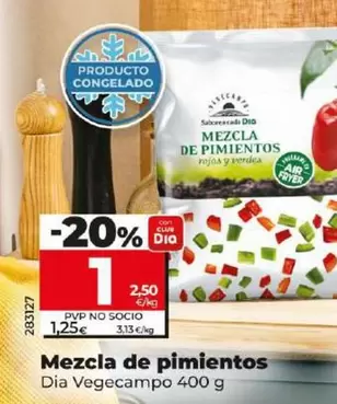 Oferta de Dia Vegecampo - Mezcla De Pimientos por 1€ en Dia