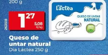 Oferta de Dia Lactea - Queso De Untar Natural por 1,27€ en Dia