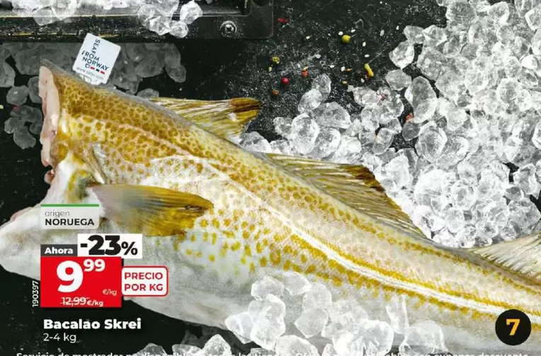 Oferta de Bacalao Skrei por 9,99€ en Dia