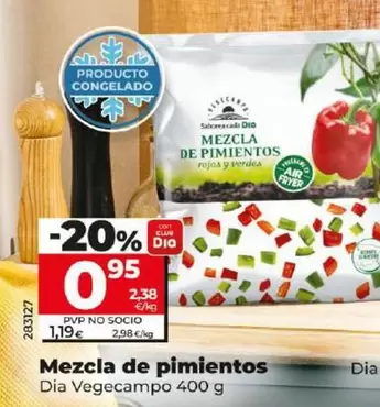 Oferta de Dia Vegecampo - Mezcla De Pimientos por 0,95€ en Dia