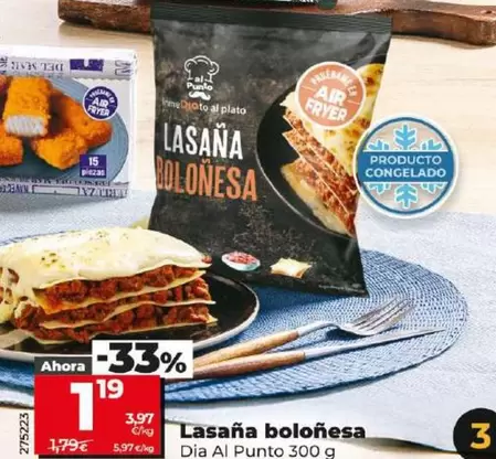 Oferta de Dia Al Punto - Lasana Bolonesa por 1,19€ en Dia