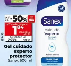 Oferta de Sanex - Gel Cuidado Experto Protector por 3,69€ en Dia